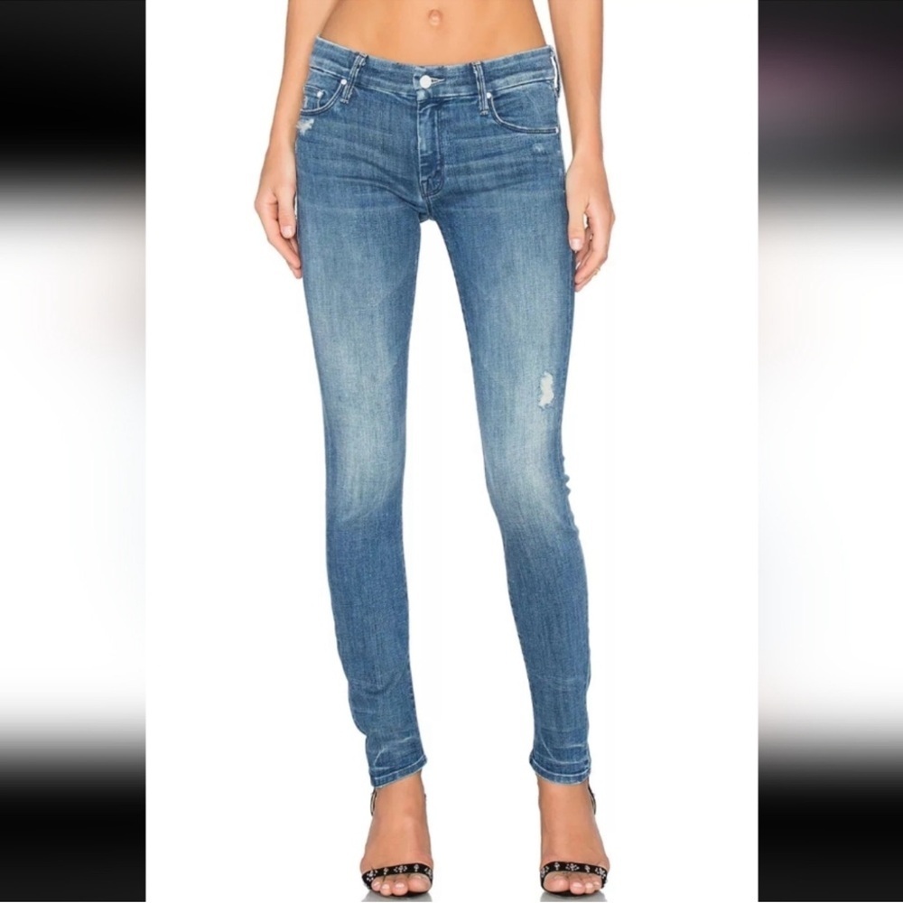 MOTHER Denim The Looker Graffiti Girl jeans sz 24 pristine
